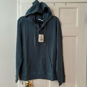 Onia Waffle Henley Hoodie